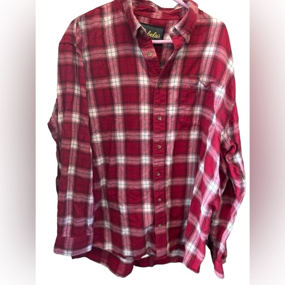 Mens Cabelas plaid button‎ down flannel; size  2XLT - Picture 2 of 7